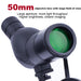 12–36x50 Spotting Scope Monocular — BAK4 Prism, FMC Coating, Waterproof