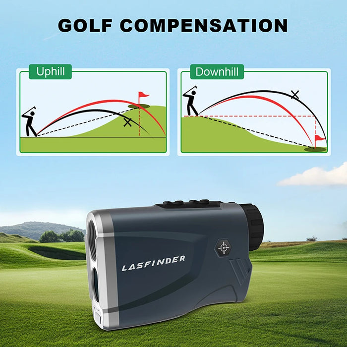 1000m Laser Rangefinder 6x — Slope & Flag Lock, Vibration Feedback, Angle Measurement