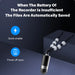 Mini Voice-Activated Digital Recorder – WAV Dictaphone, Keychain Size