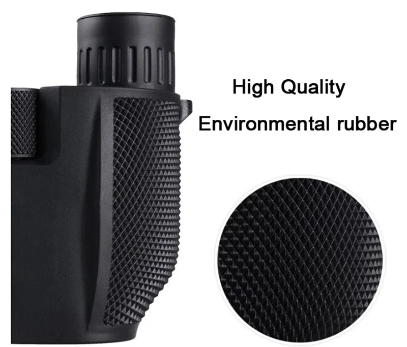 10x25 Folding Compact Binoculars — 10x Magnification, BAK4 Prism, FMC Lens