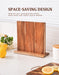 Acacia Wood Magnetic Knife Block – Kitchen Knife Rack with Strong Magnets