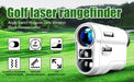 Golf Laser Rangefinder — 600 yd / 1000 yd Options, 6x, Slope Switch & Flag Lock