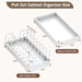 Under-Cabinet Pull-Out Pots & Pans Organiser – Expandable Stainless Steel, Adjustable Dividers