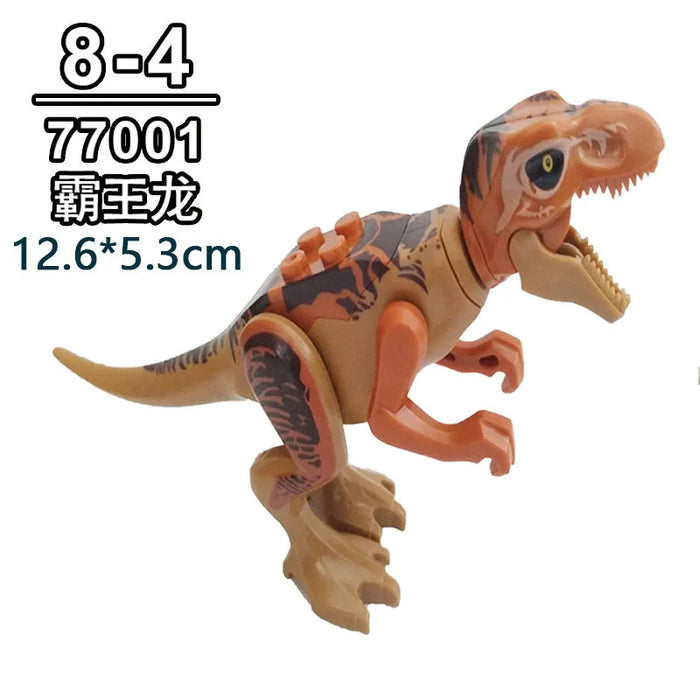 Tyrannosaurus Rex Building Block Figure — Jurassic Dinosaur Brick Toy (LEGO-compatible, 1pc)