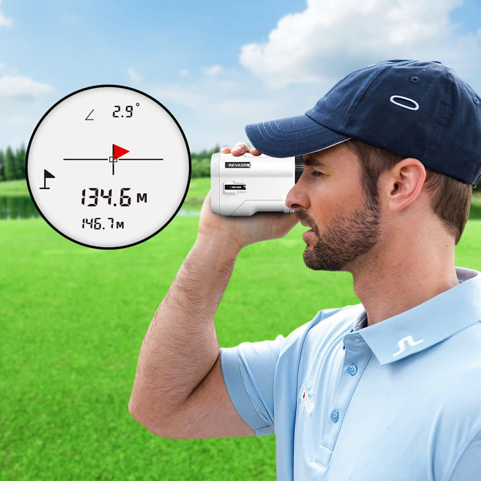 Rechargeable Golf Laser Rangefinder — 6x/6.5x Magnification, 5–600/1000 m, Type‑C