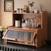 Bamboo 3-Tier Cup & Glass Organiser Shelf – Countertop Storage for Mugs & Small Spaces
