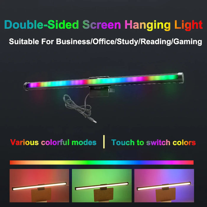 Monitor Light Bar — Stepless Dimmable LED Screen Lamp for Work & Gaming