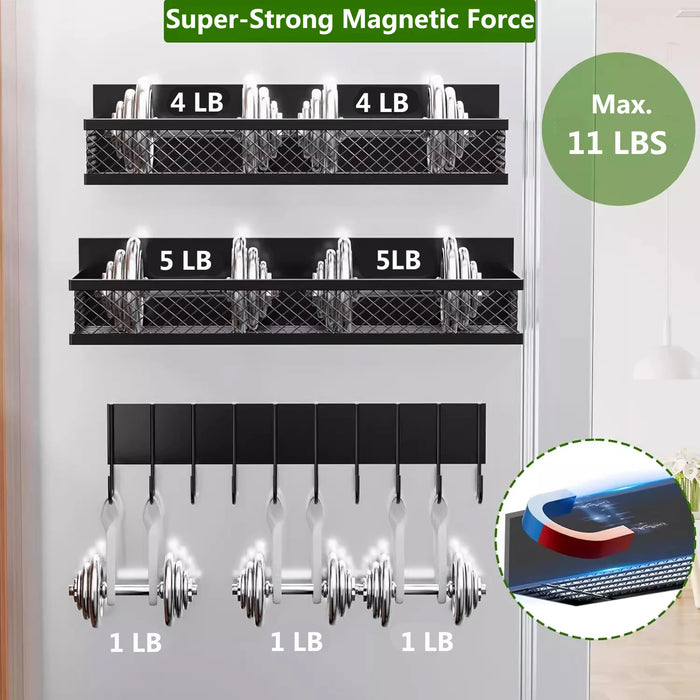 Metal Magnetic Spice Shelf — Fridge & Oven Organiser, DIY Kitchen Rack