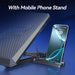 12-Fan Laptop Cooling Pad for 12–17.3 inch Laptops with Dual USB & Phone Stand