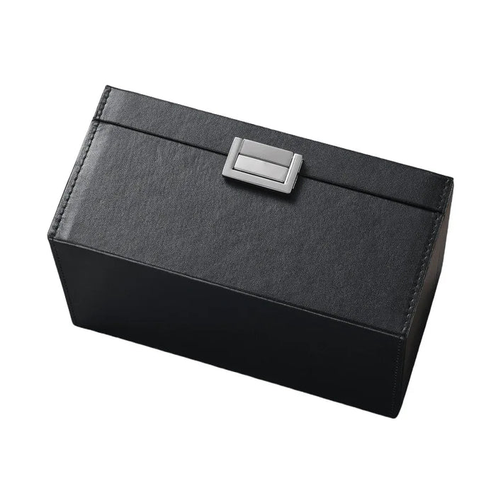 Faraday Key Fob Protector Box — RFID Signal‑Blocking Car Key Shield with Leather Finish