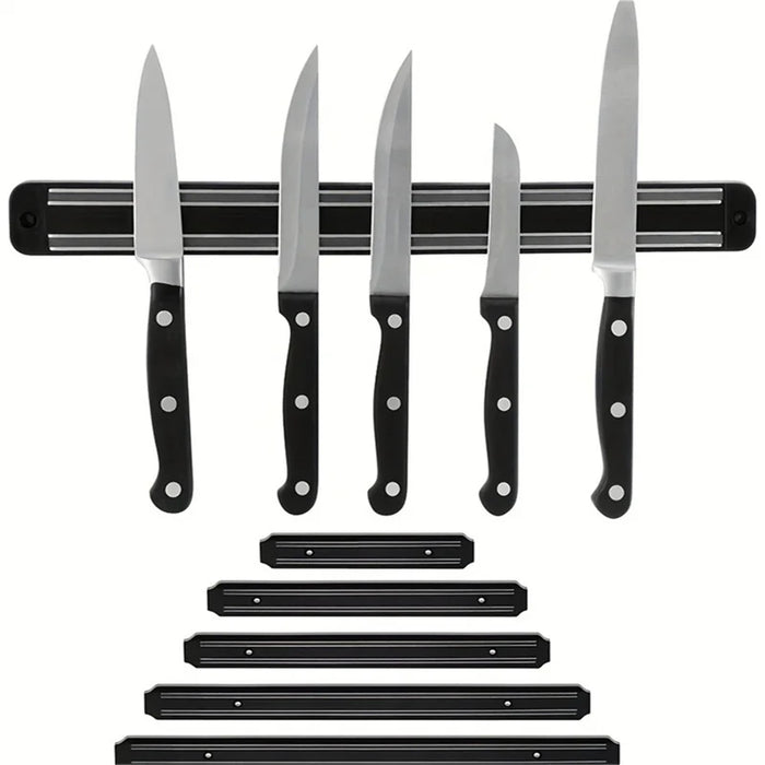 Magnetic Wall-Mounted Knife Holder — Storage Rack for Kitchen Utensils & Tools