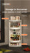 Rotating Adjustable Multi‑Tier Kitchen Corner Shelf – PP Spice & Bottle Organiser