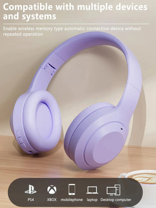 M5 Wireless Headset Bluetooth 5.3 — Foldable Hi‑Fi Stereo Headphones with Mic