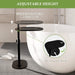 Bamboo Bathtub Side Tray – Height Adjustable Freestanding Bath Caddy