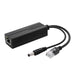 PoE Splitter 48V to 12V/5V IEEE 802.3af Power over Ethernet Adapter (Plug & Play)