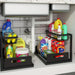 Double-Layer Pull-Out Under-Sink Shelf — Sliding Cabinet Storage for Kitchen & Bathroom