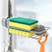 Stainless Steel Under-Tap Sponge Holder — Adjustable Kitchen & Bathroom Rack