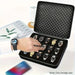 15-Slot Velvet Watch & Jewellery Storage Box, Portable Black (Size L)