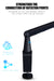 Heavy-Duty Microphone Desk Arm Stand Kit — Adjustable Boom, Pop Filter & Windscreen (Black)