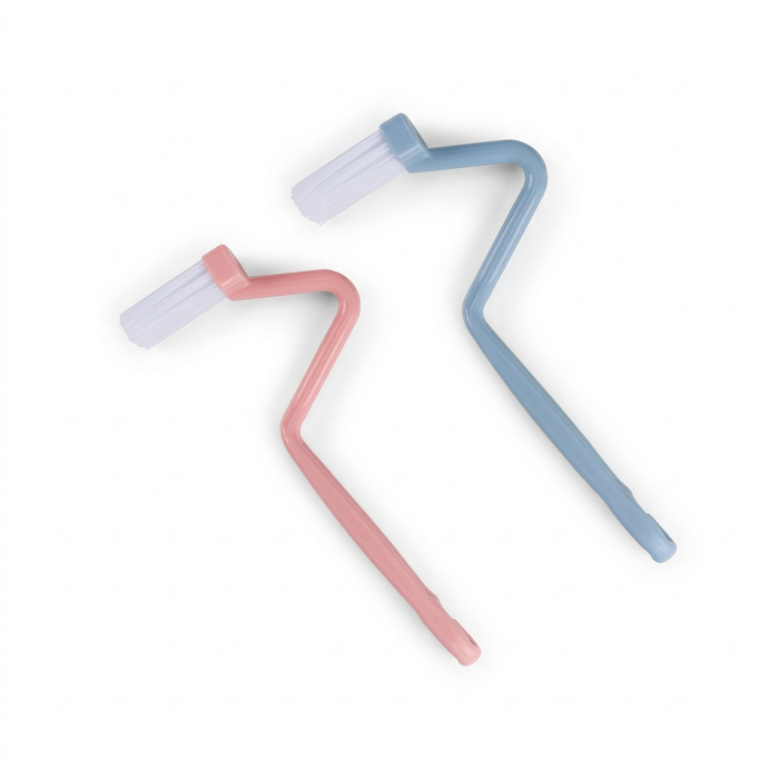 Curved S-Head Toilet Brush with Long Handle and Hanging Hook – 1/2/3 Pack