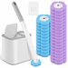 Disposable Toilet Brush Kit — Long Handle & Wall‑Mount Holder