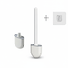 Silicone Soft‑Bristle Wall‑Mounted Toilet Brush with ABS Handle