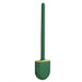 Wall-Mounted Silicone Toilet Brush Set — Easy Install, Long Handle with Portable Holder
