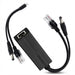 PoE Splitter 48V to 12V/5V IEEE 802.3af Power over Ethernet Adapter (Plug & Play)
