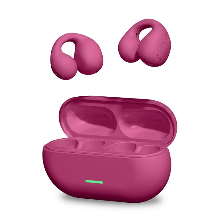 TWS Bluetooth 5.3 Clip-On Air-Conduction Earphones — ENC Calls & Gaming Mode