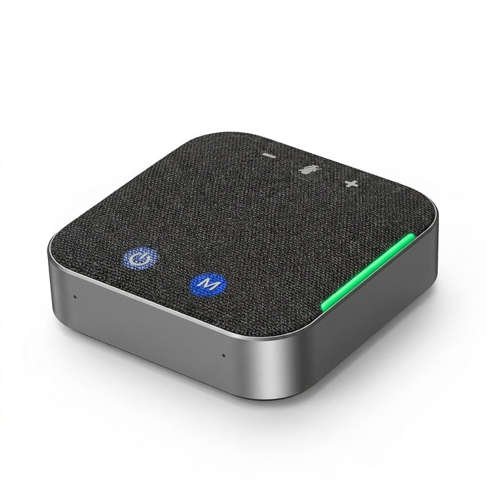 4x Omnidirectional Microphones Wireless Conference Speakerphone — USB & Bluetooth for PC/Laptop