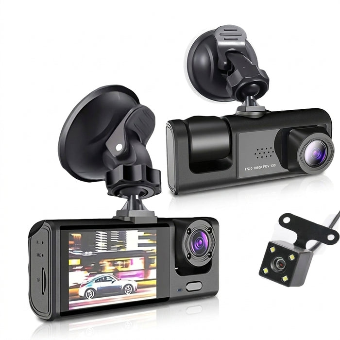 1080P Dual Dash Cam — Front and Interior with IR Night Vision