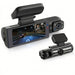 1080p Dual‑Lens Dash Cam with Wi‑Fi — Front & Cabin, Night Vision, Loop Recording