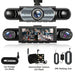 4‑Channel Dash Cam with 170° Front Lens, Night Vision & 24/7 Parking Monitor