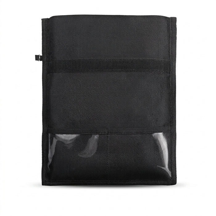 RFID Blocking Faraday Pouch – Anti‑Tracking Phone, Card & Key Shield, Large Wallet Case, Black