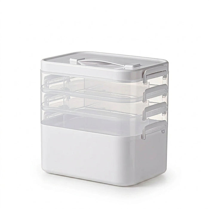 Large Multi-tier Medical Storage Box — Portable Medicine Display Rack