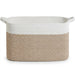 Large Cotton Rope Storage Basket – Foldable Laundry & Blanket Bin (55×38×30cm)