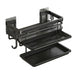 Aluminium Kitchen Sink Drain Rack with Tray — Soap, Sponge & Dishcloth Holder