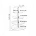 Clear Acrylic Round Cupcake Stand — 3/4/5 Tier Dessert Display for Wedding, Birthday & Christmas