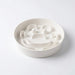Elevated Ceramic Slow Feeder Bowl — Anti‑Choking Maze with Iron Stand