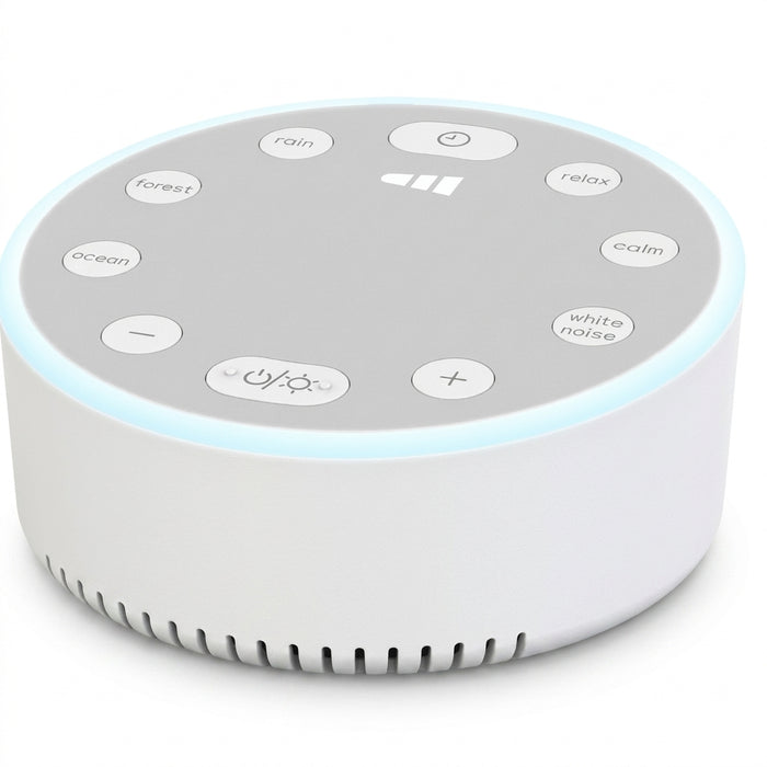 Portable White Noise Machine for Babies — Rechargeable, 6/10/20 Soothing Sounds