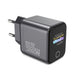 45W USB‑C PD GaN Fast Charger with AI Touch Screen — for iPhone 17/16/15, Samsung, Xiaomi, Huawei