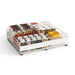 Retractable Pull-Out Metal Drawer Rack — Punch-Free Under-Sink Storage (Small/Large, White/Black)