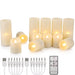 Rechargeable LED Tea Lights with Remote — Flameless Timer Candles (Warm & Colour)